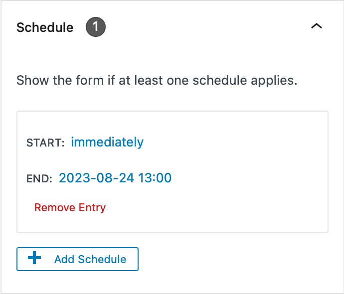 popup schedule