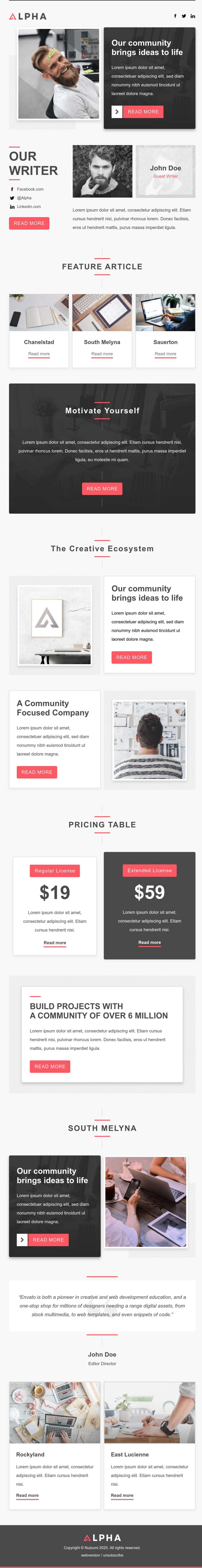 Alpha • Email Template for Mailster.